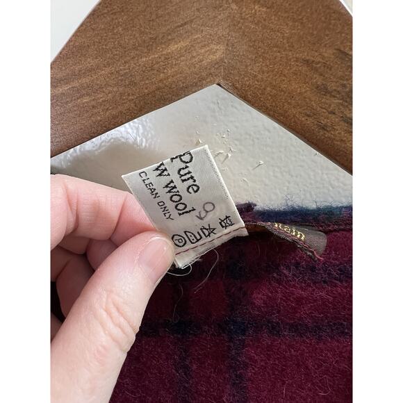 Women’s English Wool Jacket Size M Plaid Multicolor Britishcore Preppy Academia - Picture 4 of 7